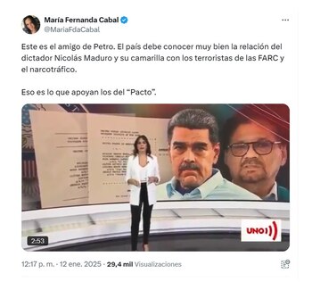 María Fernanda Cabal y sus