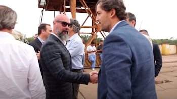 Luis Olio (izquierda), uno de