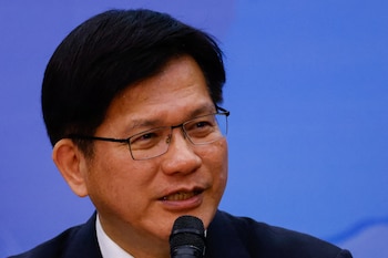El ministro de Asuntos Exteriores de Taiwán, Lin Chia-lung, pronuncia un discurso en una conferencia de prensa para medios extranjeros en Taipéi, Taiwán (REUTERS/Ann Wang/Archivo)