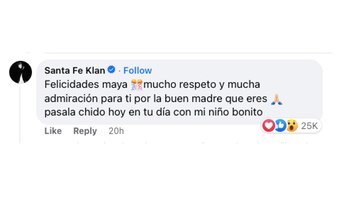 El cantante comentó la publicación