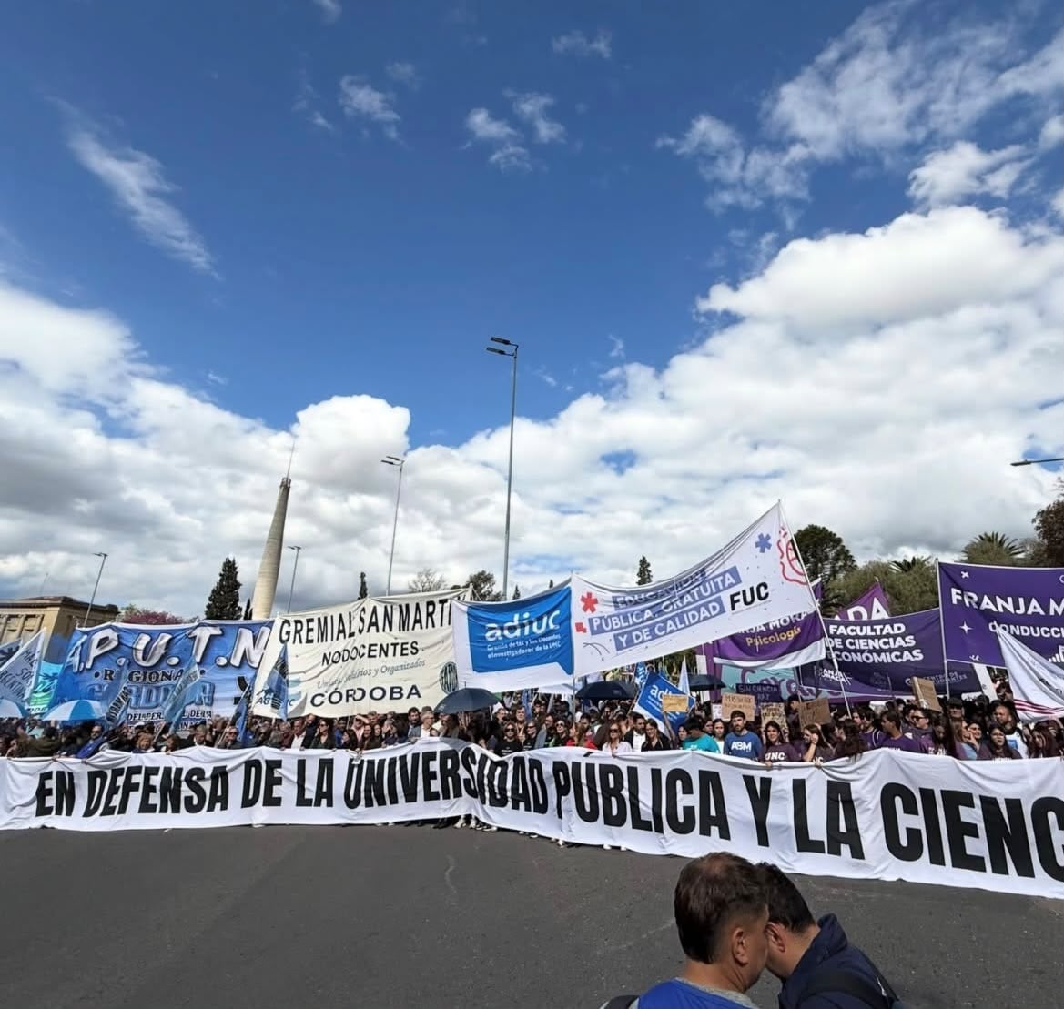 La marcha universitaria de hace dos semanas tuvo réplicas en el interior del país