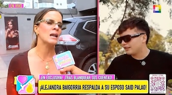 Alejandra Baigorria responde por chats de su hermano Derek expuestos por Pamela López. Captura: Amor y Fuego.