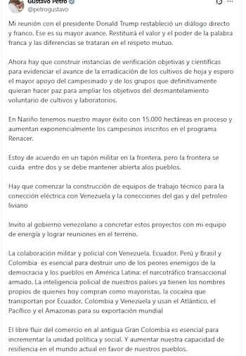 El primer mandatario sostuvo que