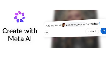 Los usuarios podían mencionar cuentas públicas en Meta AI y generar imágenes con inteligencia artificial. (Meta)
