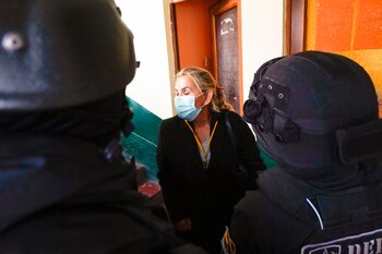 La ex presidenta interina de