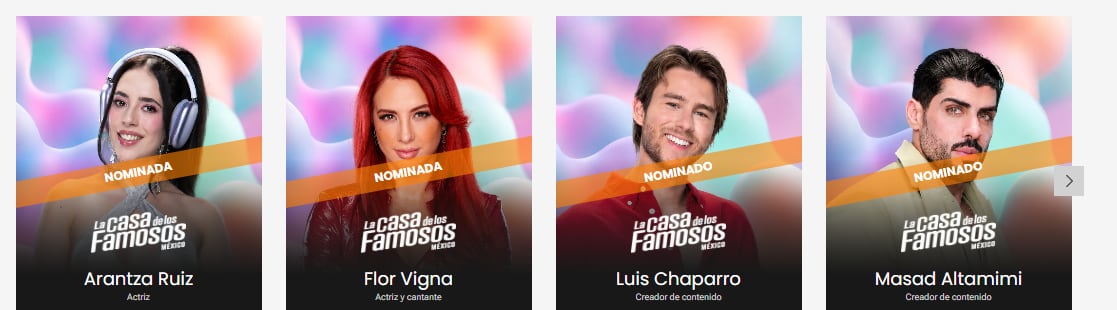 Nominados de la tercera semana. (LCDLFM)
