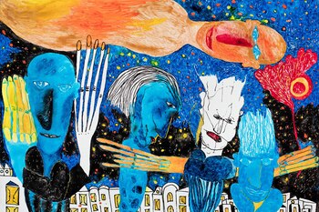 Acrílico sobre lienzo de Roth