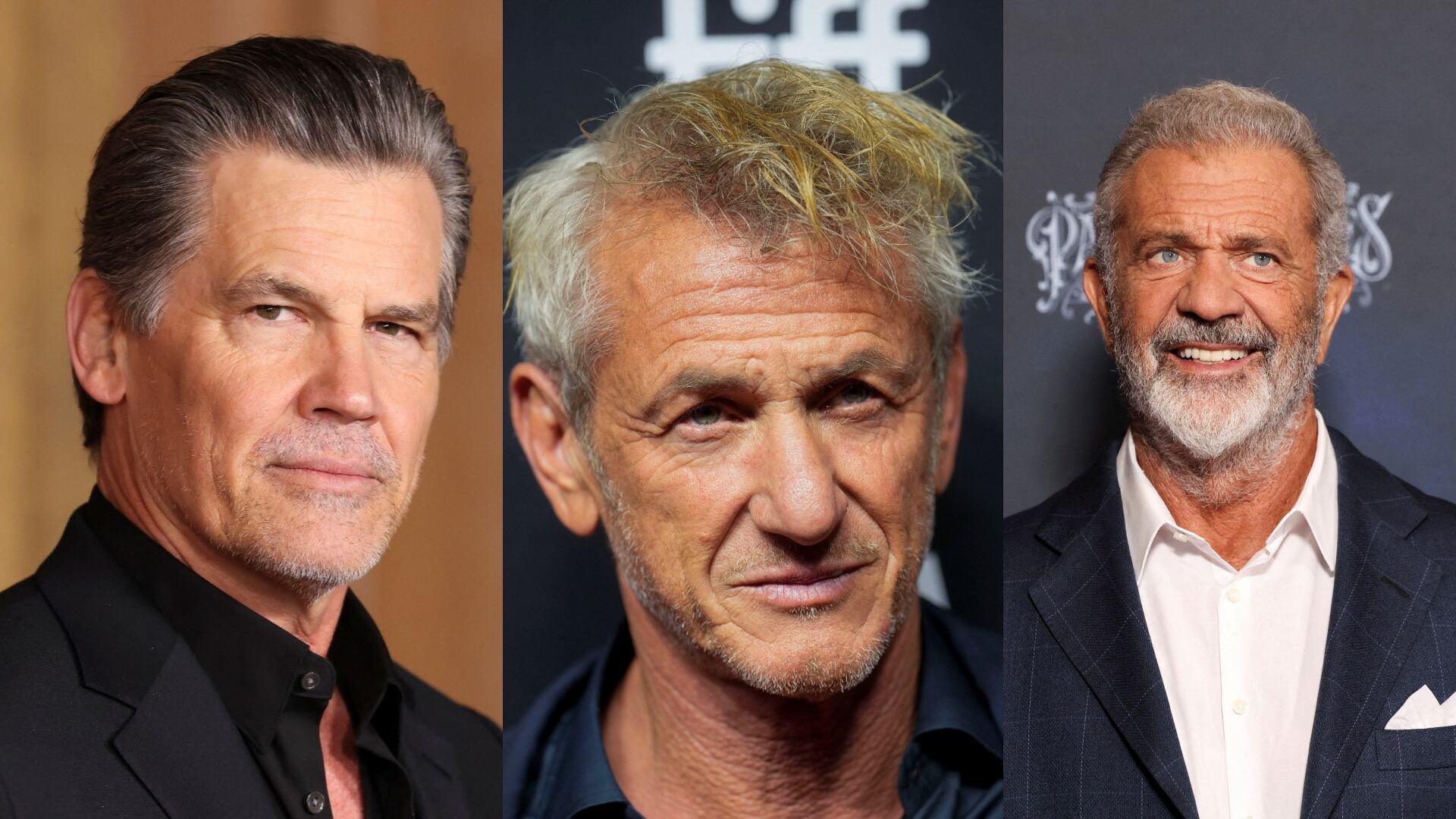 Mel Gibson, Sean Penn y Josh Brolin fueron un gran apoyo para Shia LaBeouf (Créditos: REUTERS/Mario Anzuoni. REUTERS/Mark Blinch. REUTERS/Andrew Kelly)