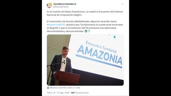 La Cancillería de Colombia hace