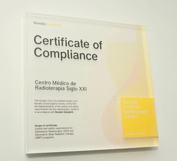 Radioterapia Siglo XXI obtuvo la certificación internacional Novalis Certified, que respalda sus procesos de radiocirugía. Cortesía: TRP Comunicaciones