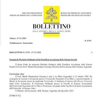 En el documento del Vaticano