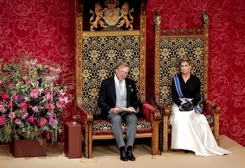 La reina Máxima de Holanda acompaña al rey Guillermo Alejandro en el Prinsjesdag 2026 (Grosby)