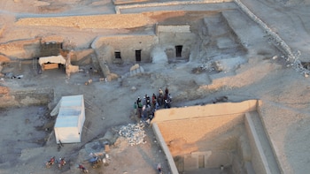 Una vista aérea, tomada desde