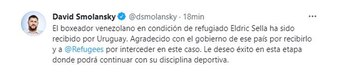 El tuit de David Smolansky