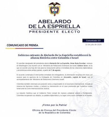 Colombia e Israel - crédito Prensa Abelardo de la Espriella
