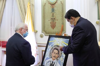 Aldo Giordano junto a Nicolás