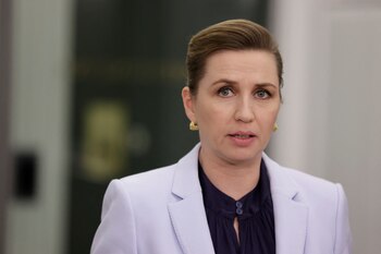 Primera ministra danesa, Mette Frederiksen.