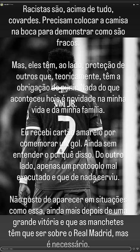 El mensaje de Vinícius Júnior