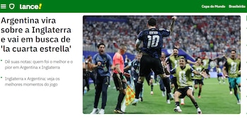 Portadas de los medios - Argentina 2 - Inglaterra 1