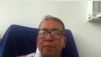 El periodista Gustavo Chicangana, que