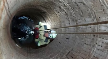 El pozo al que habían