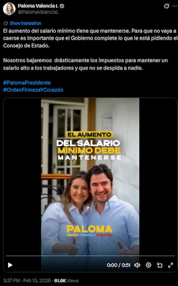Paloma Valencia pidió a empresarios