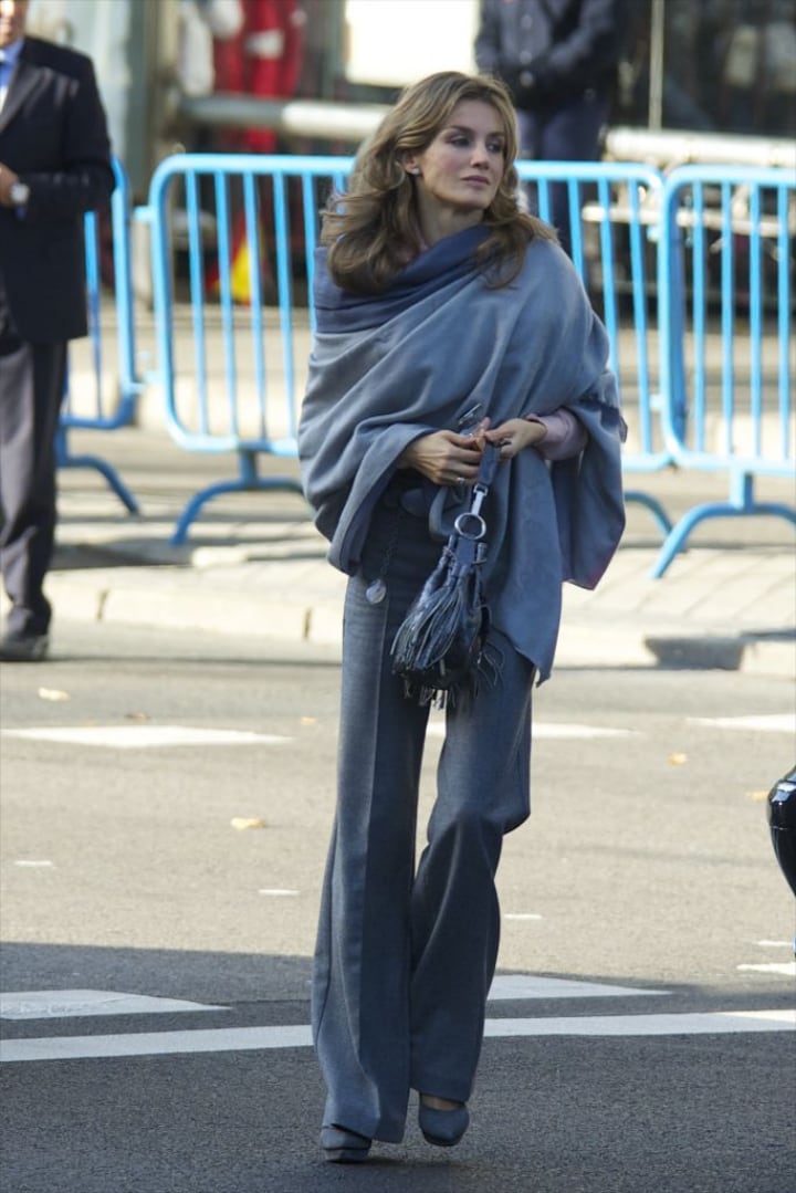 La reina Letizia el 12 de octubre de 2010 (CASA REAL).