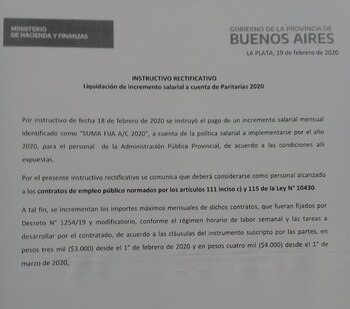 El nuevo instructivo de liquidación