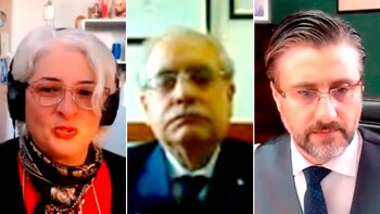 Los jueces Gabriela Lopez Iñiguez,