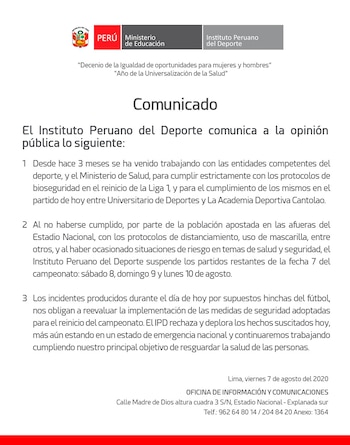 comunicado-instituto-peruano-del-deporte