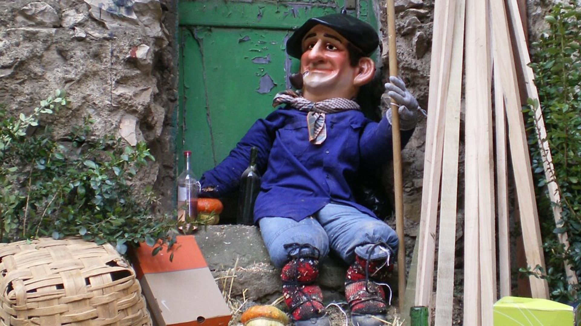 Cada 24 de diciembre, miles de niños en el País Vasco y Navarra esperan con ilusión la llegada de Olentzero y sus regalos (foto: Wikipedia)