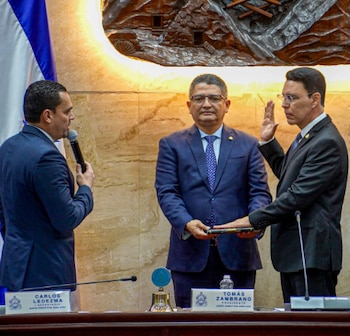 Dagoberto Aspra Iglesias fue juramentado como procurador general de Honduras en en febrero de este año./(PGR de Honduras)