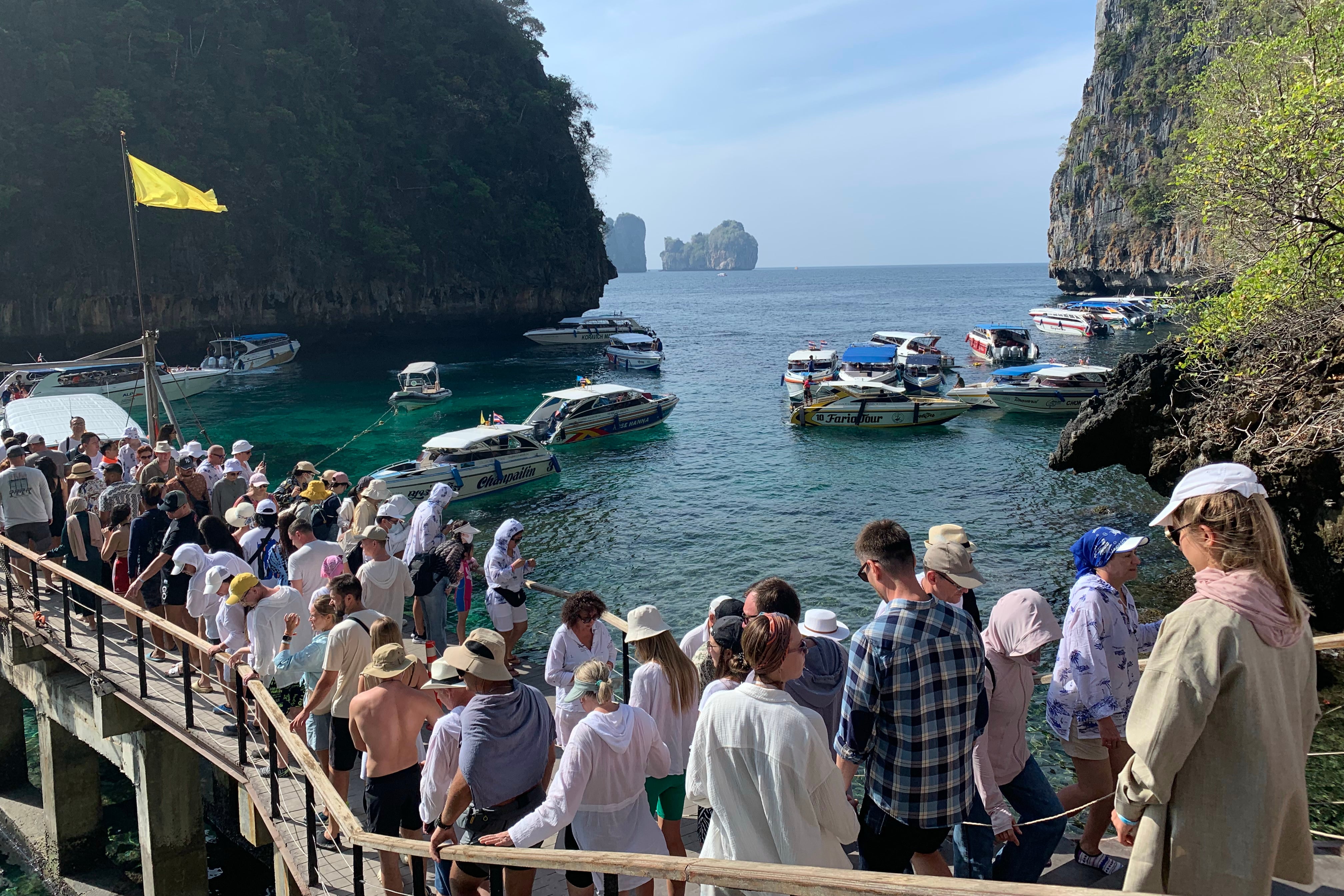 Carolina y su familia llegaron a las Phi Phi Island el 24 de diciembre de 2004 por la tarde