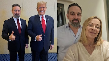 Vox no sabe si quiere más a papá o a mamá: el partido de Santiago Abascal hace equilibrios entre Donald Trump y Giorgia Meloni