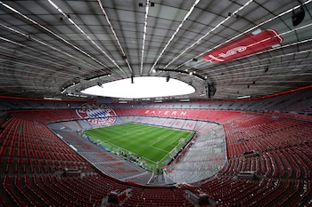 El estadio alemán aparece en el reverso destinado a reflejar el recorrido de la prueba, un detalle que salió a la luz con la publicación del diseño oficial (@FCBayern)