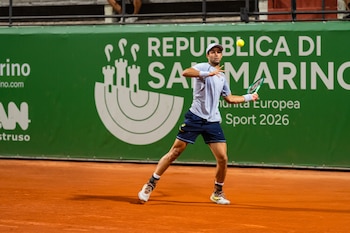 Facundo Díaz Acosta no dejó dudas en la final (Crédito: San Marino Tennis Open)