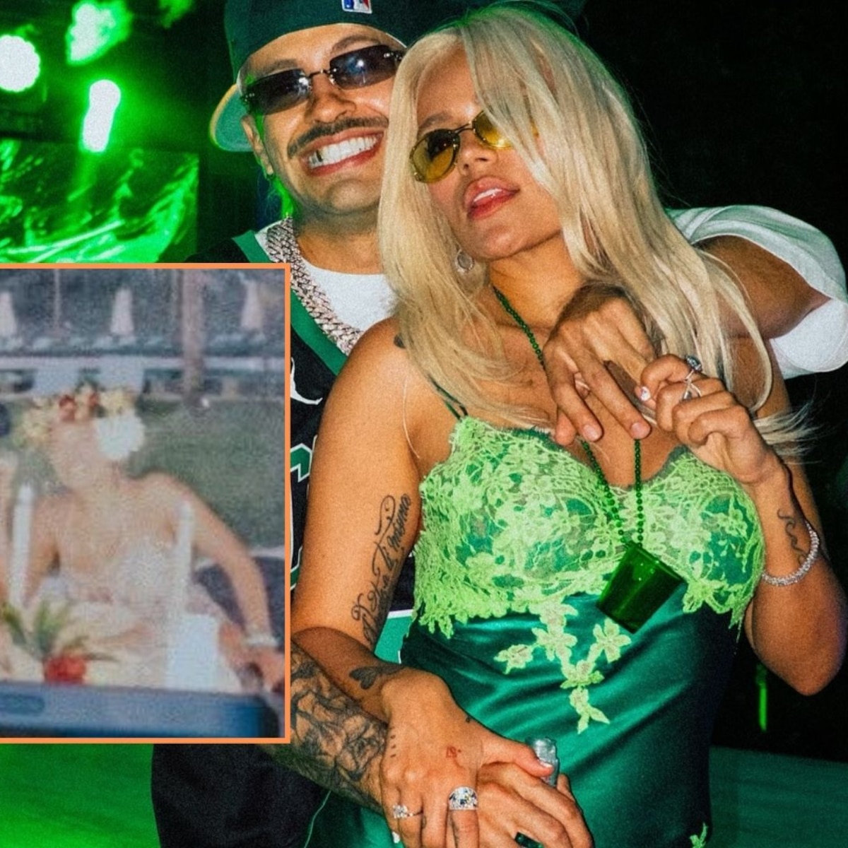 Karol G y Feid habrían llegado al altar en secreto: se filtró foto de la pareja en su supuesta boda - Infobae