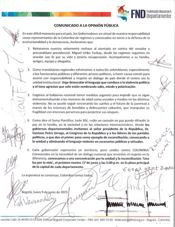 La Federación Nacional de Departamentos,