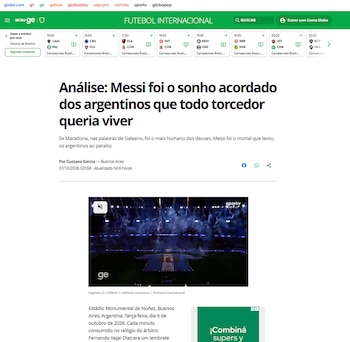 Los medios del mundo reflejaron la despedida de Messi de la selección argentina