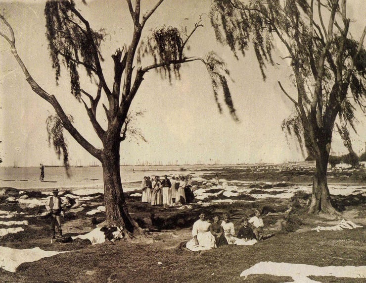 En sus orígenes, el parque llegaba a la orilla del Río de la Plata.