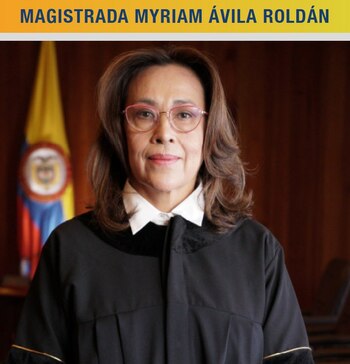 La magistrada Myriam Ávila Roldán