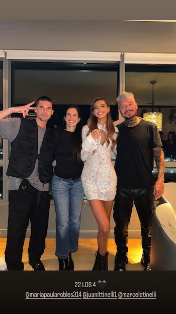 Juana Tinelli junto con sus