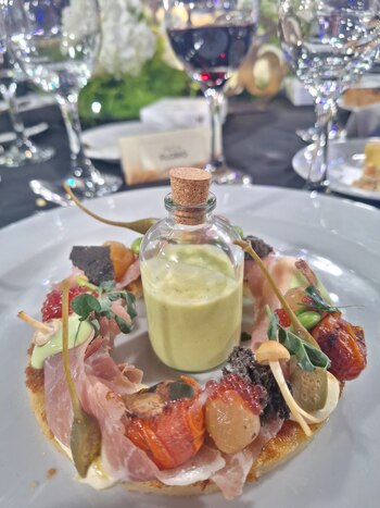 La entrada con una presentación