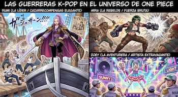 Las Guerreras K-pop - One Piece - IA - Gemini - tecnología - 4 de octubre