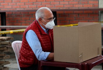 El candidato presidencial Carlos Mesa