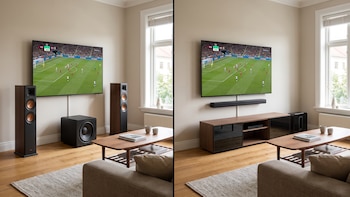 Altavoces o barra de sonido: cuál es la mejor inversión para los partidos del Mundial