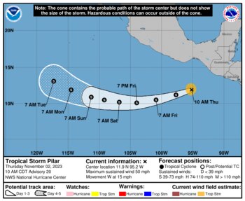 Pilar podría disiparse por completo