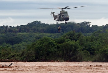 Un helicóptero militar el pasado