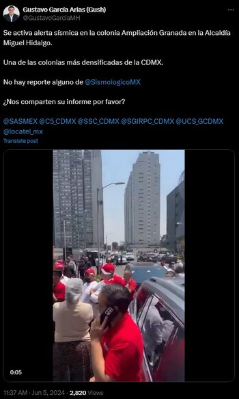 Usuarios reportaron la activación de