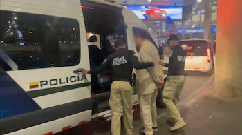 La captura sucedió en el aeropuerto El Dorado - crédito Migración Colombia